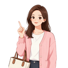 案内する女性